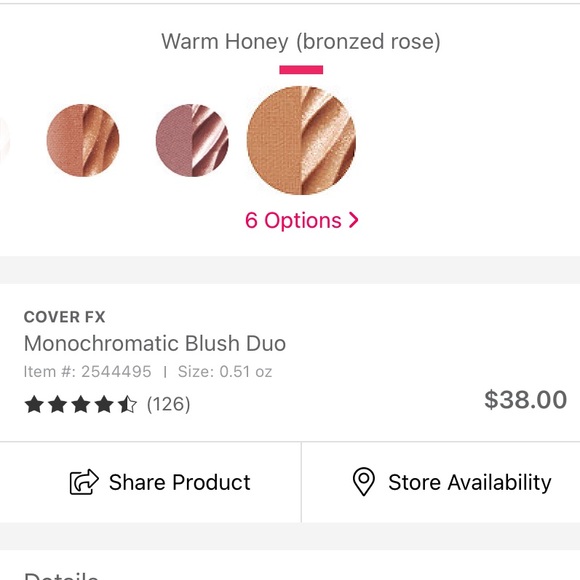 Cover FX Monochromatic Blush Duo WARM HONEY 🍯 - Picture 4 of 8